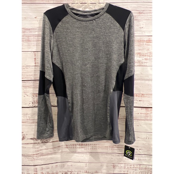 Champion Other - Champion C9 Boys XL 16-18 Gray Black Colorblock Active Long Sleeve Shirt NWT